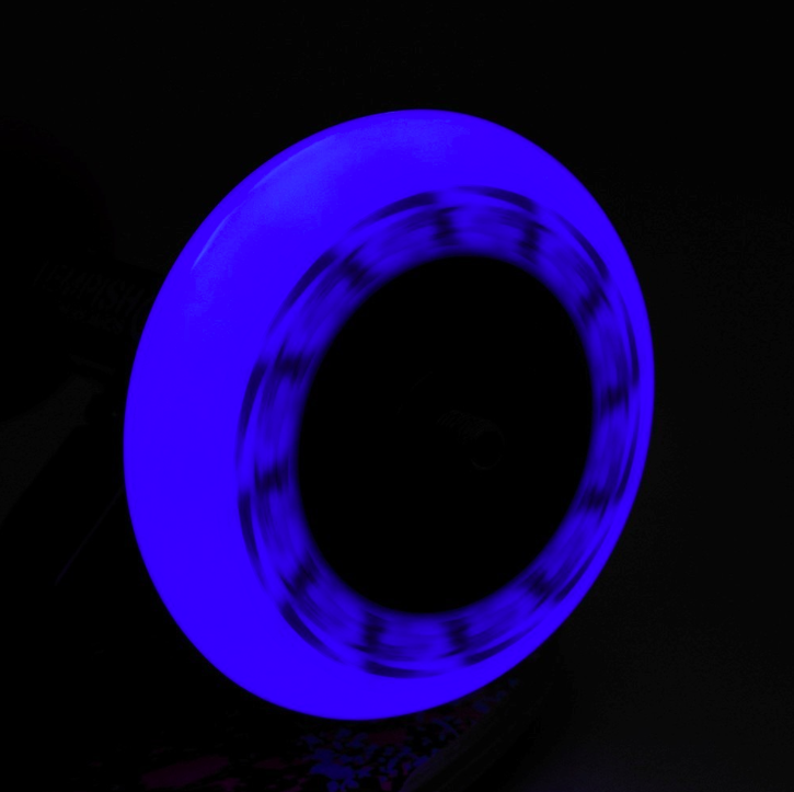 Колеса для коньков роликовых Tempish "FLASHING" 80x24, синяя подсветка