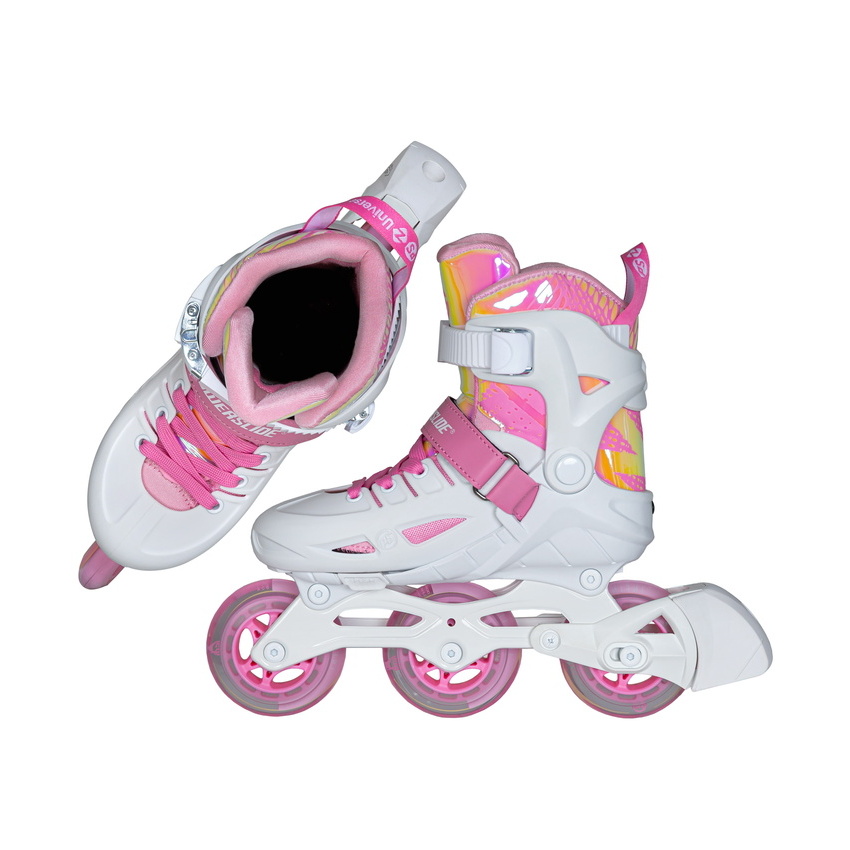 Детские роликовые коньки Powerslide Phuzion Universe 3 кол бел-роз